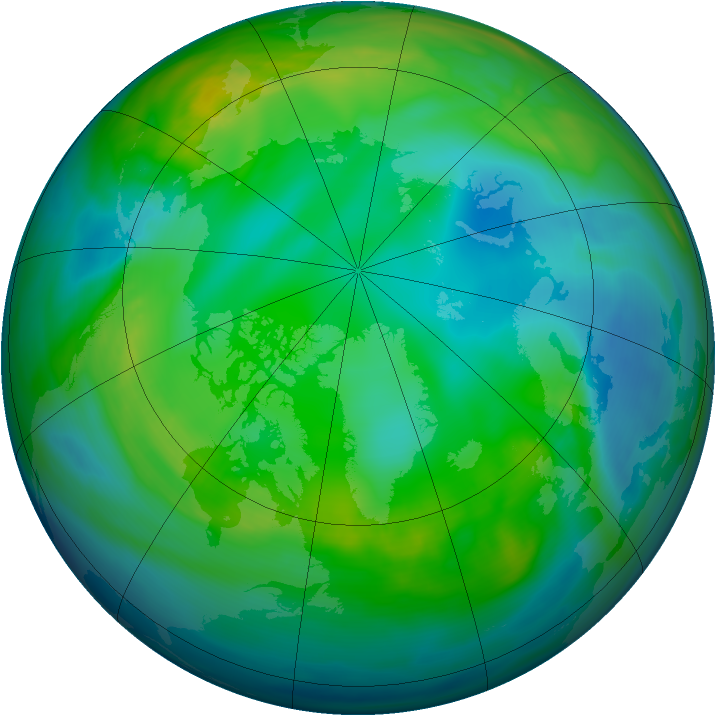 Arctic ozone map for 26 November 2006